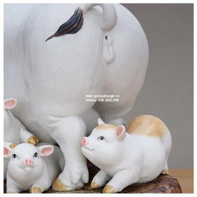 TƯỢNG SỨ THỦ CÔNG ĐÀN LỢN